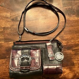 Classic Brighton crossbody bag. Gently used, with cell phone storage area.